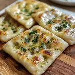 Air Fryer Garlic Flatbread
