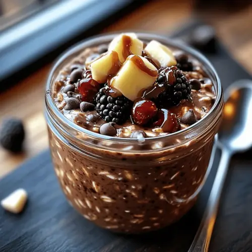 Brownie Batter Overnight Oats