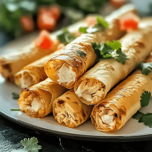 Cream Cheese Chicken Taquitos