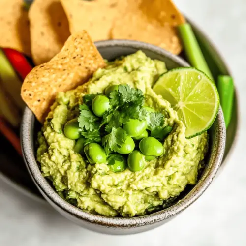 High Fiber Edamame Guacamole