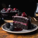 Spooky Black Velvet Halloween Cake