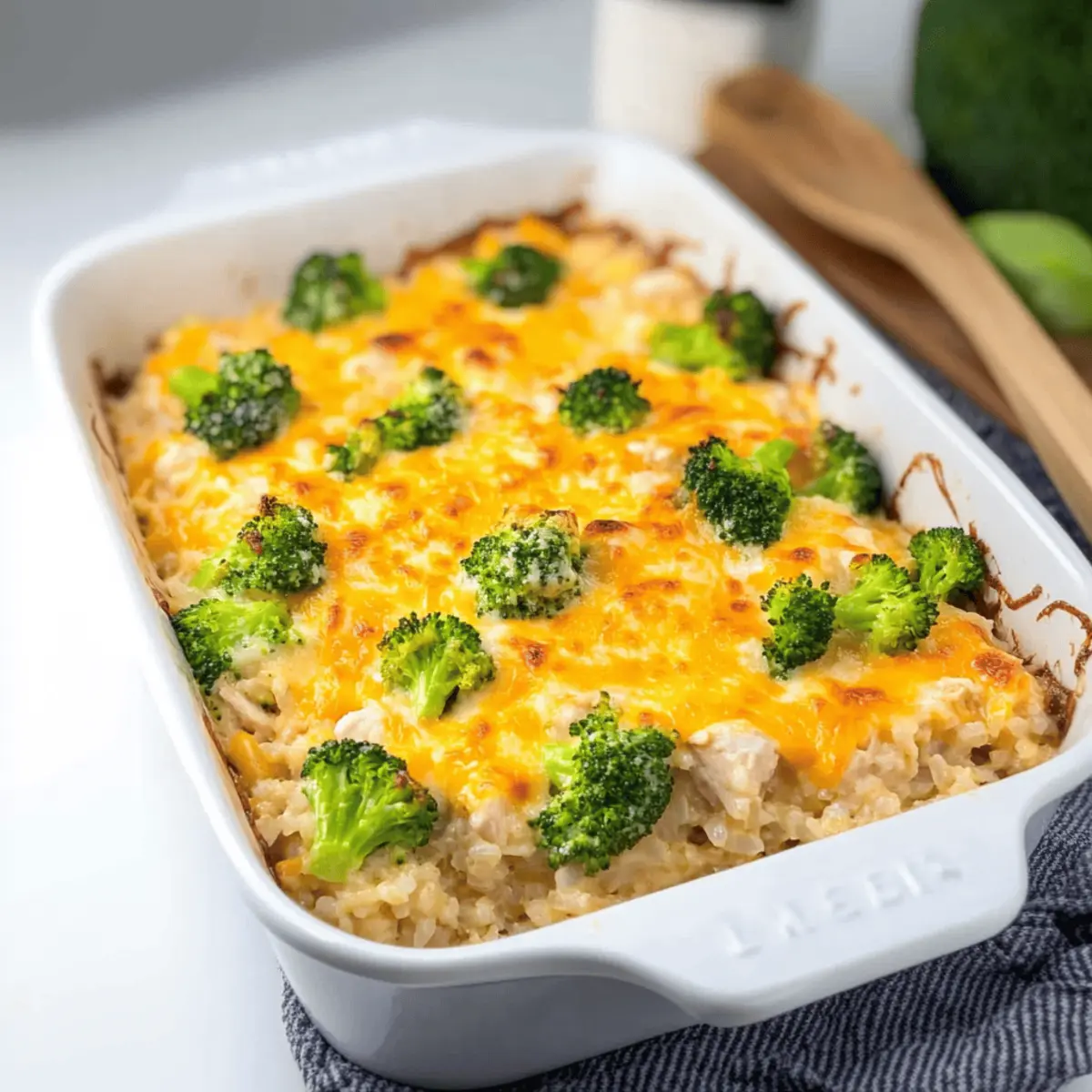 Cheesy Chicken Broccoli Rice Casserole