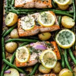 Easy Sheet Pan Salmon with Green Beans and Potatoes