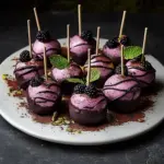 Forbidden Forest Blackberry Cheesecake Pops