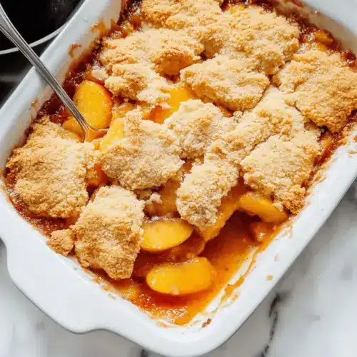 Peach Cobbler with Almond Topping