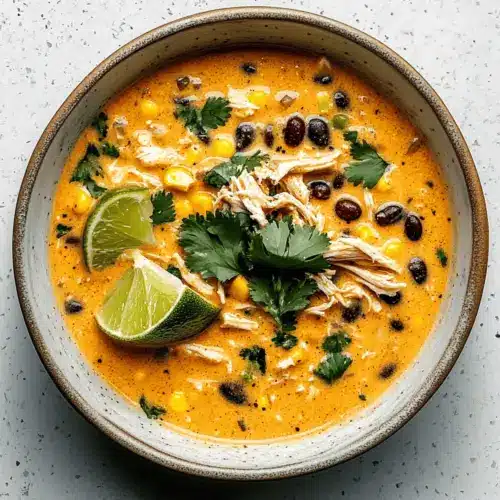 Chicken, Poblano, and Black Bean Soup