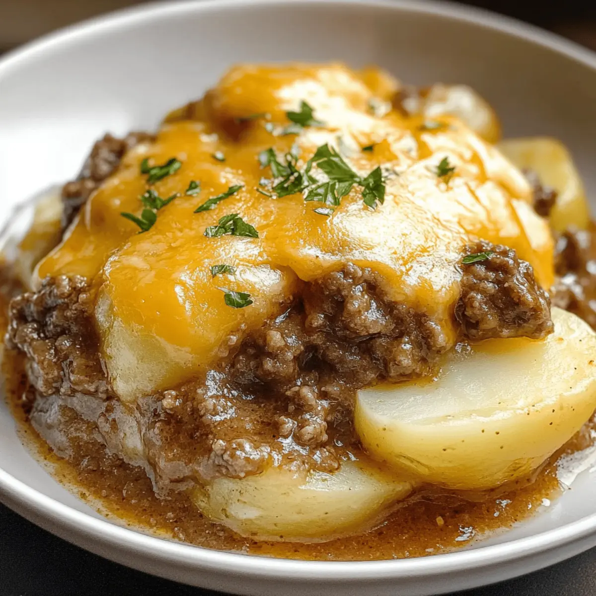 Crockpot Hamburger Potato Casserole Recipe