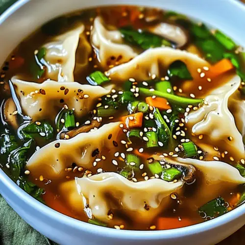Easy Asian Dumpling Potsticker Soup