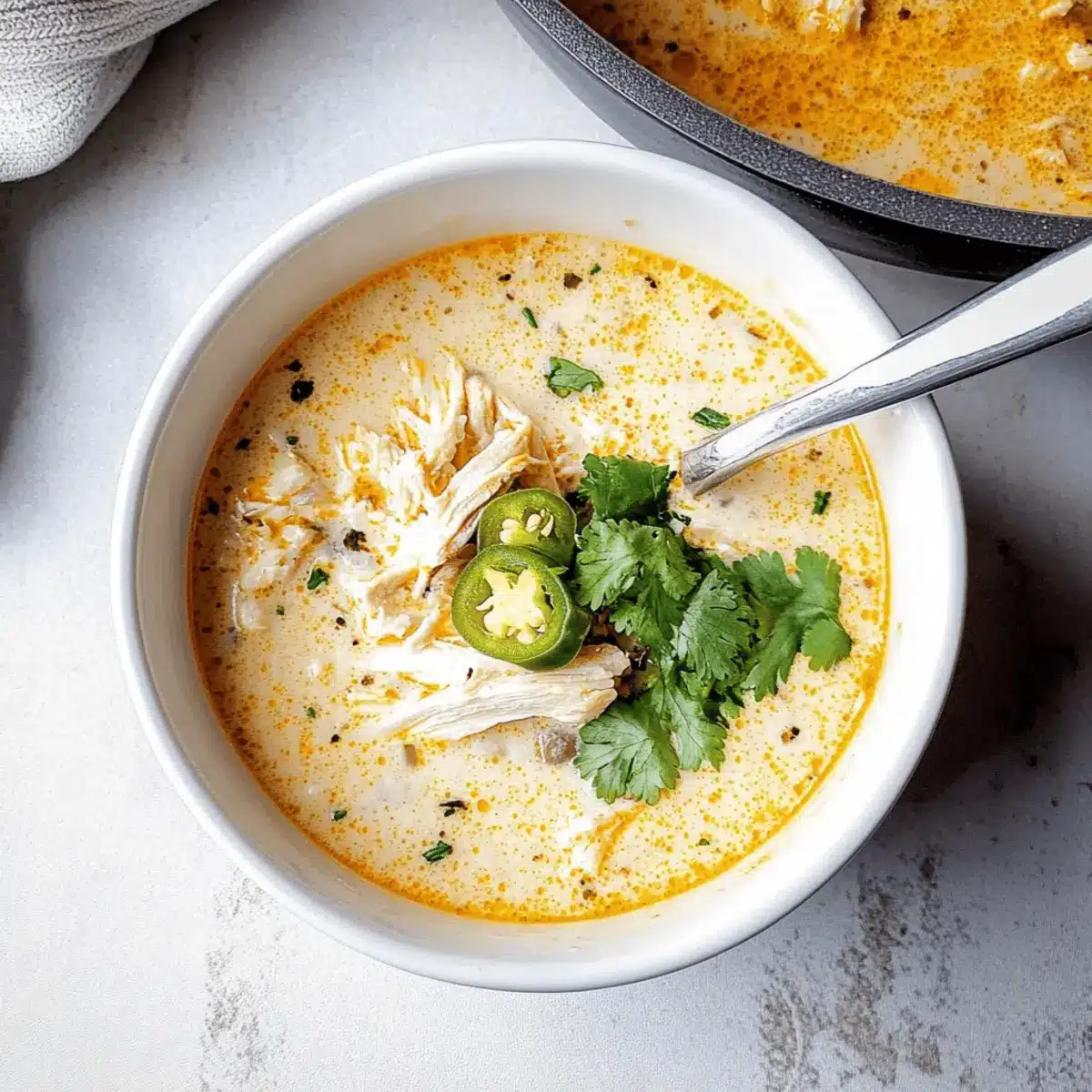 Keto White Chicken Chili
