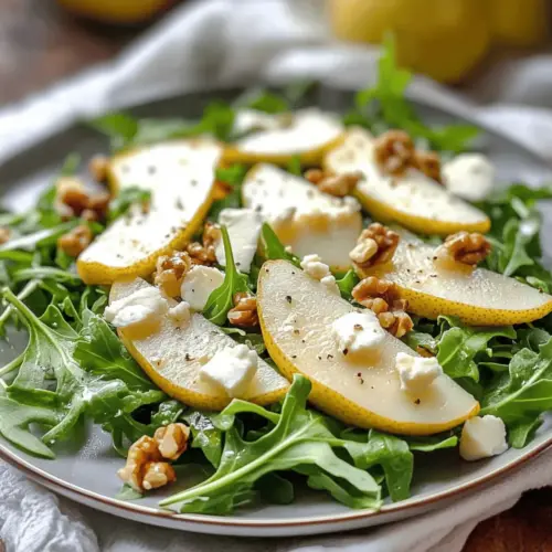 Pear and Arugula Salad