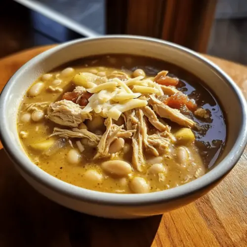 White Cheddar Apple Chicken Chili