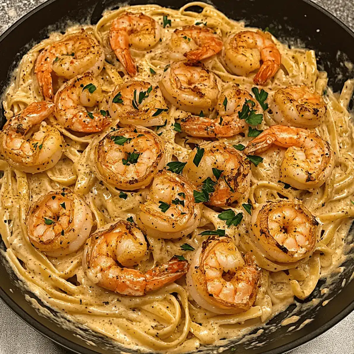 Cajun Shrimp Alfredo Pasta