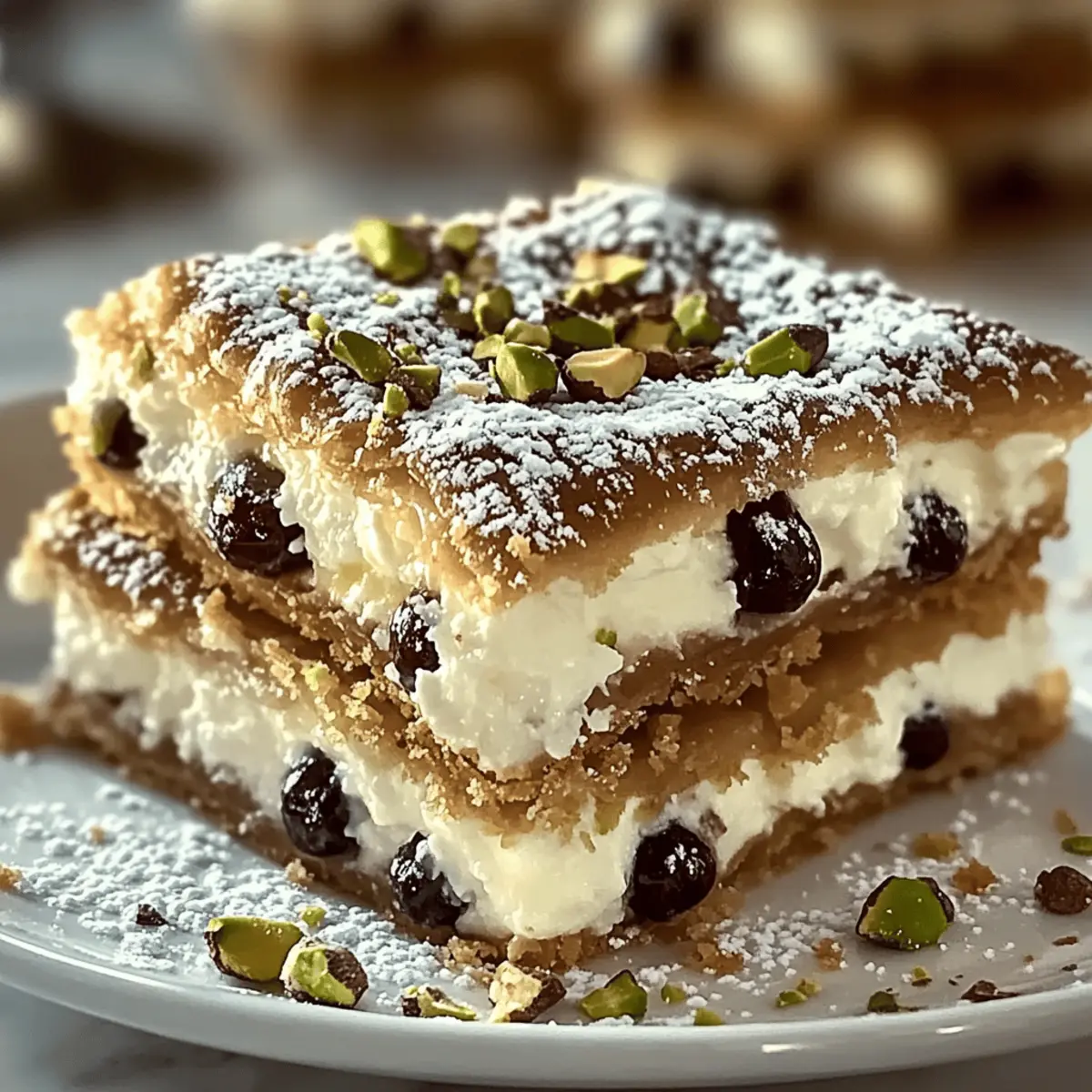 Classic Cannoli Squares