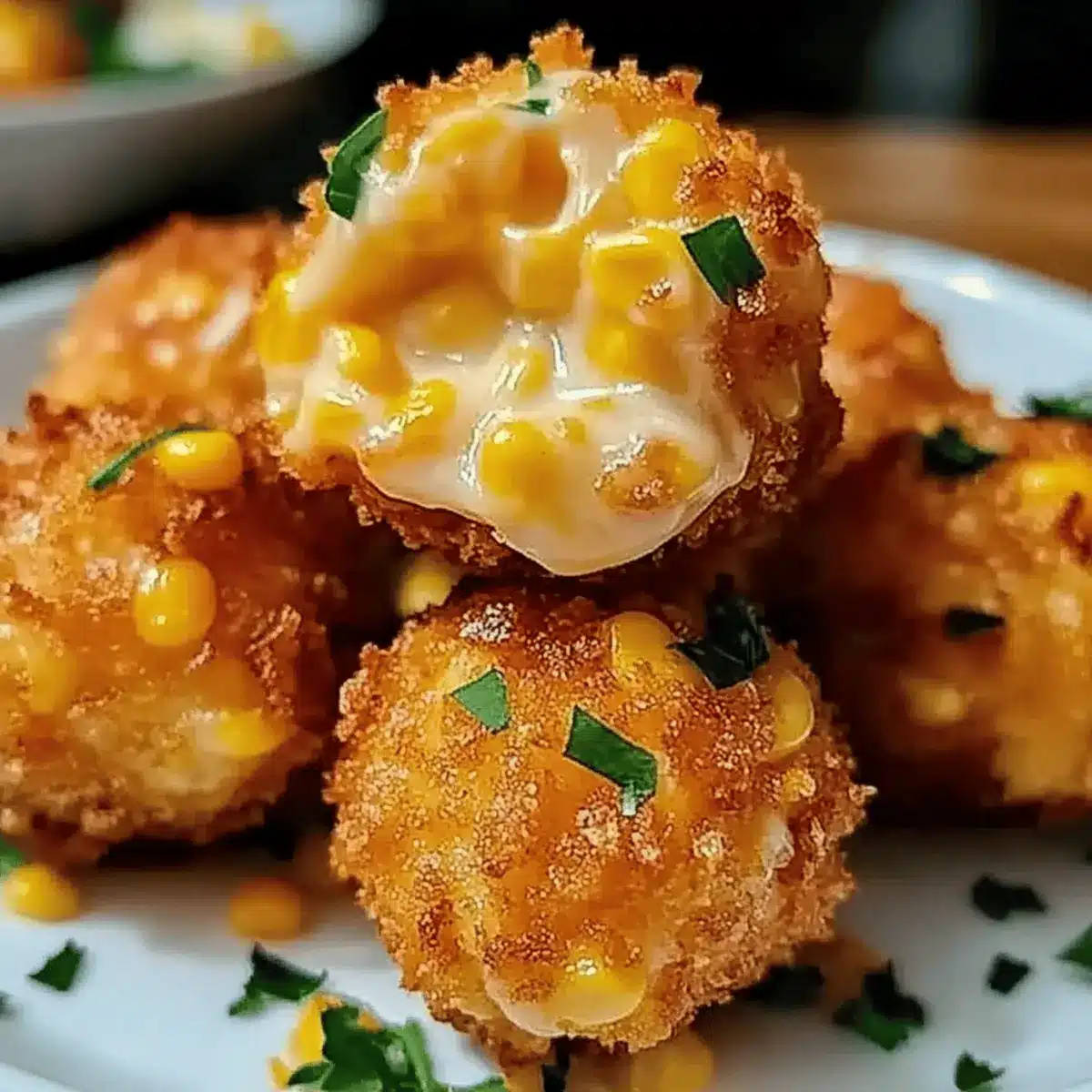Crispy Corn Cheese Bites