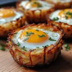 Eggs in Crispy Hash Brown Baskets
