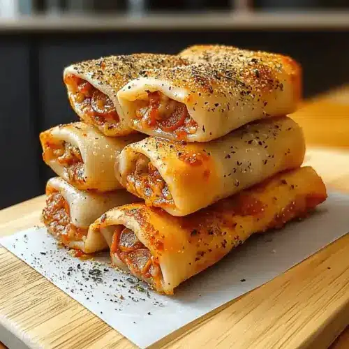High Protein Pepperoni Pizza Rolls