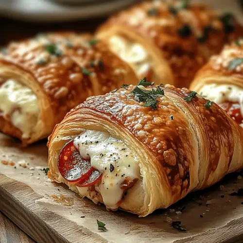 Mozzarella Pepperoni Croissant Rolls