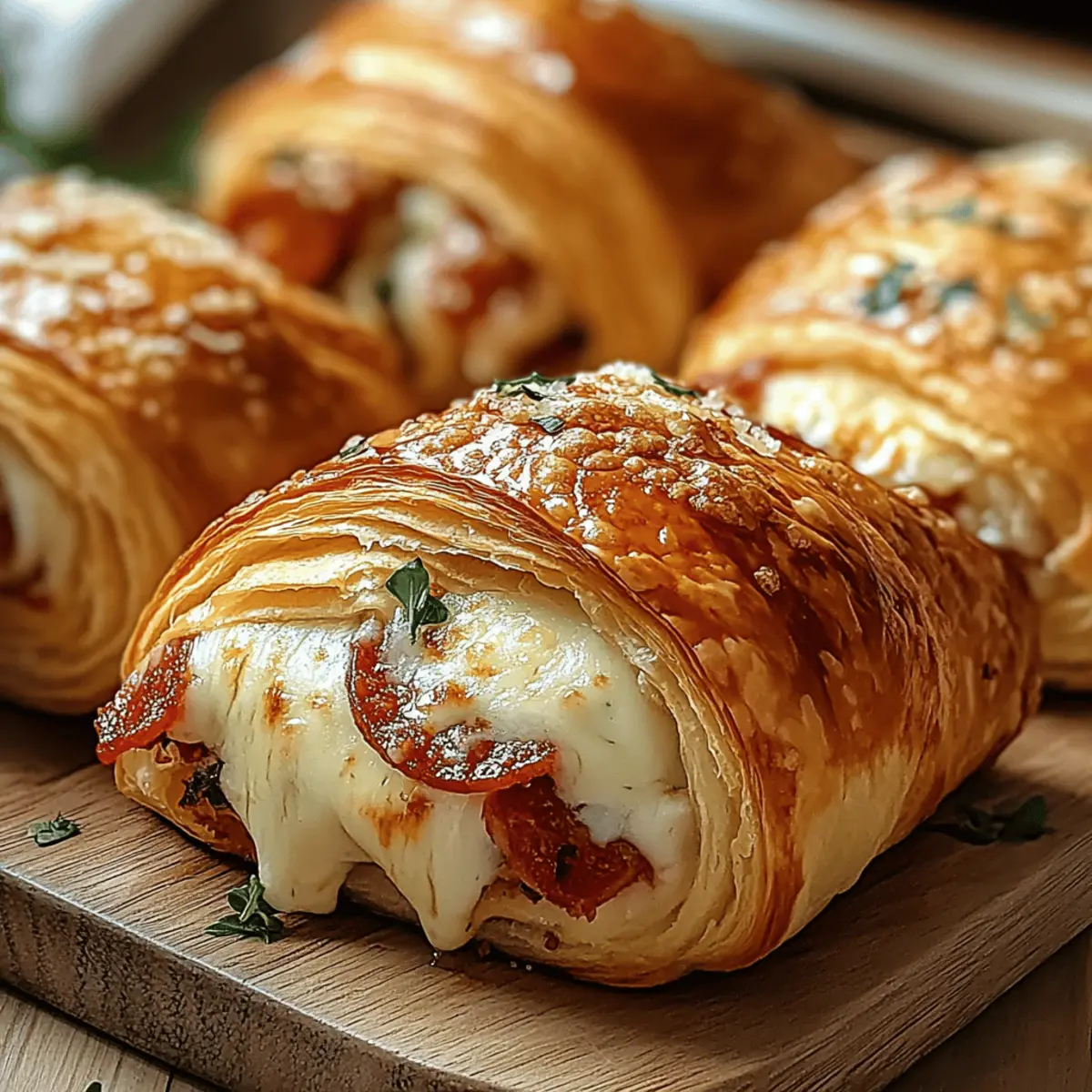 Mozzarella Pepperoni Croissant Rolls