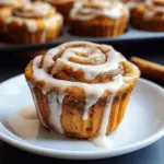Pumpkin Cinnamon Roll Muffins