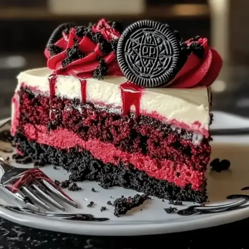 Red Velvet Oreo Cheesecake