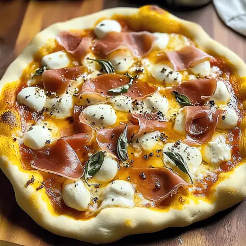 White Pizza with Prosciutto & Hot Honey