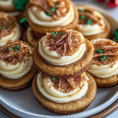 Gingerbread Cheesecake Cookies