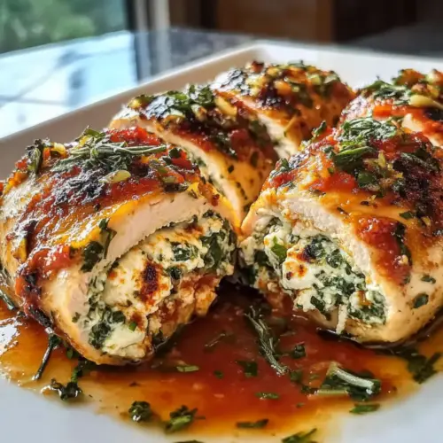Herbed Ricotta Stuffed Chicken Rolls