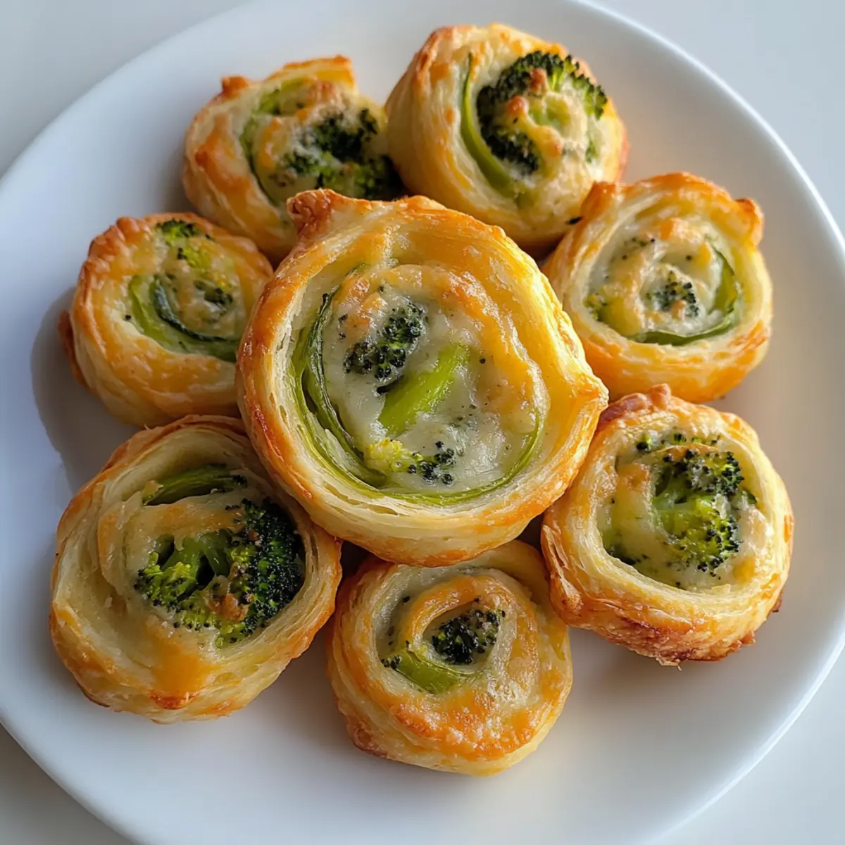 Broccoli Cheese Pinwheels