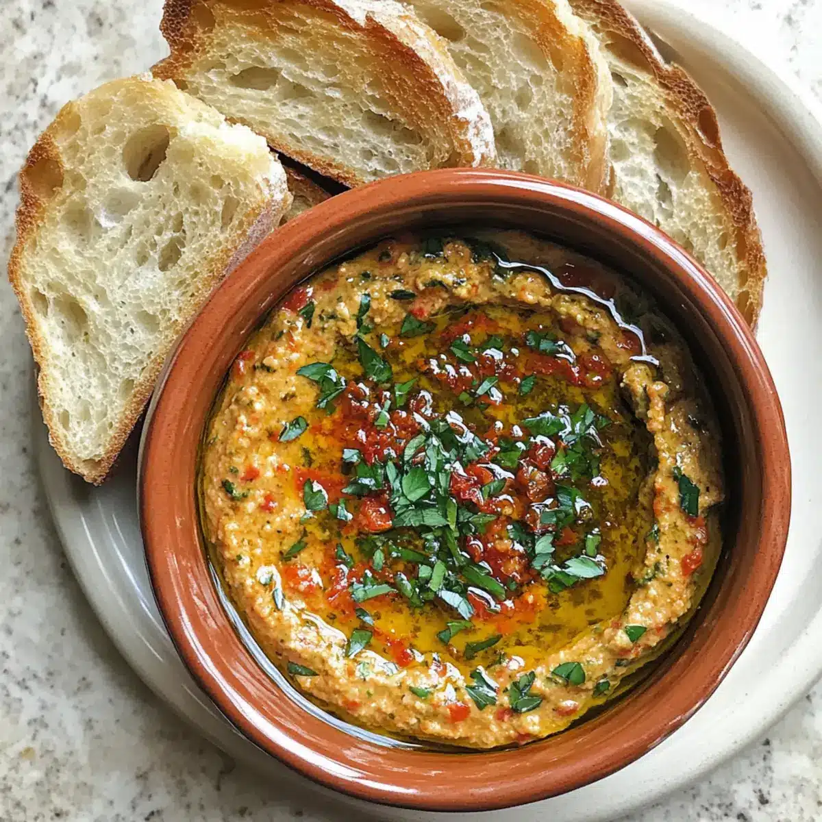 Sun-dried Tomato Olive Oil Bread Dip