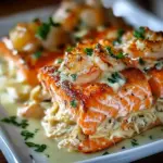 Crab Shrimp Stuffed Salmon