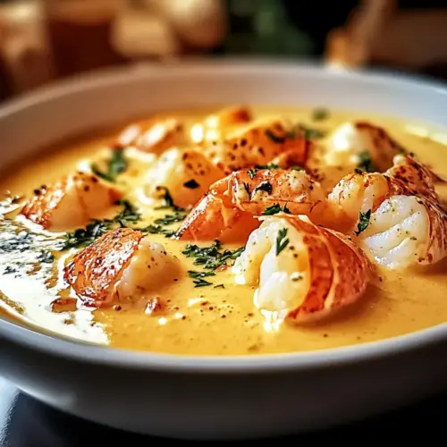 Creamy Seafood Bisque with Crab, Shrimp, and Lobster