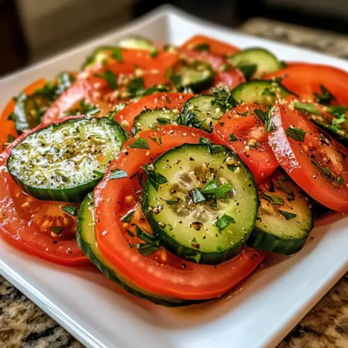 Tomato Cucumber Salad