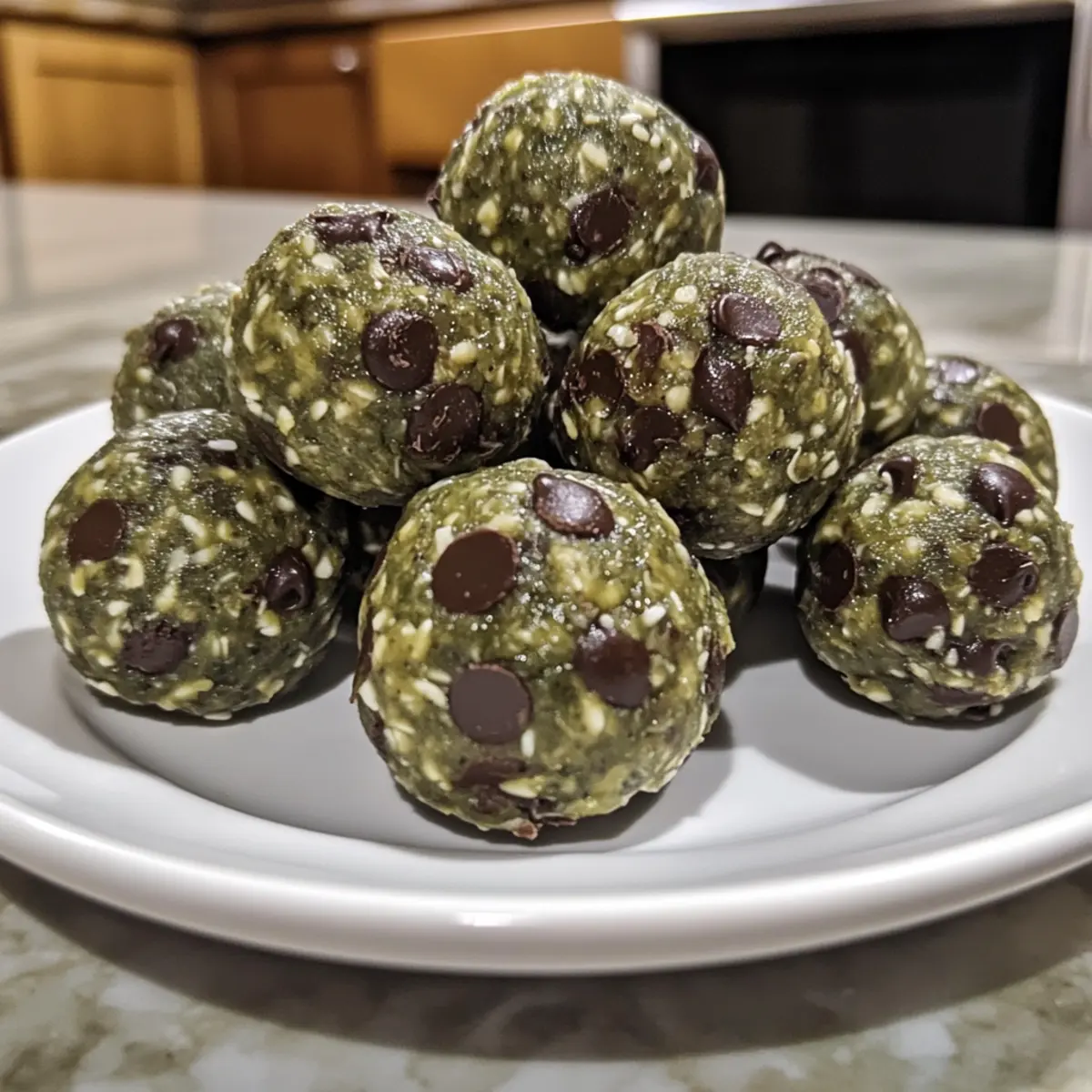 Mint Chocolate Chip Protein Balls