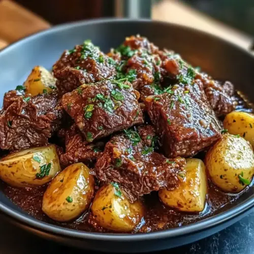 Garlic Butter Beef with Potatoes