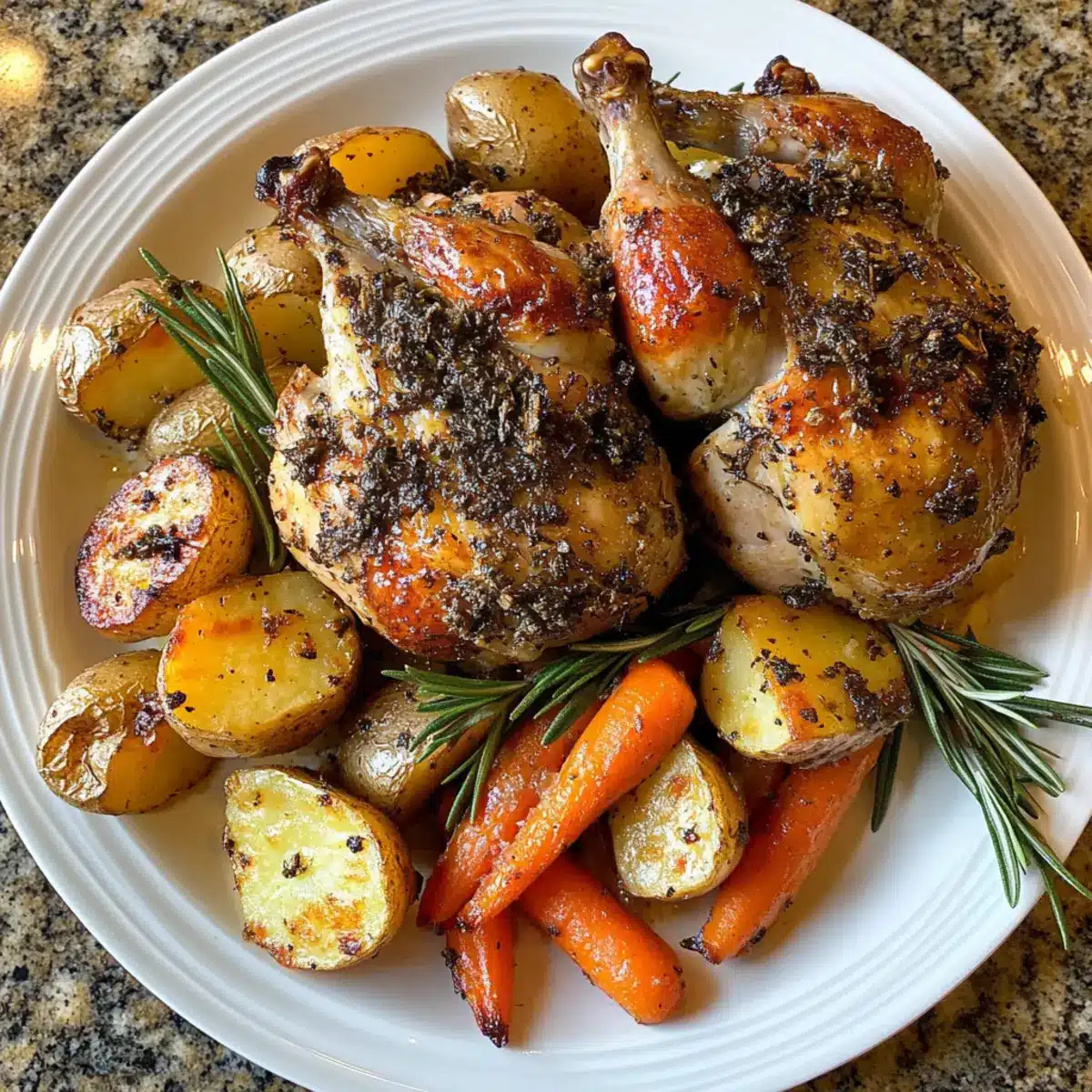 Truffle Herb Butter Cornish Hens