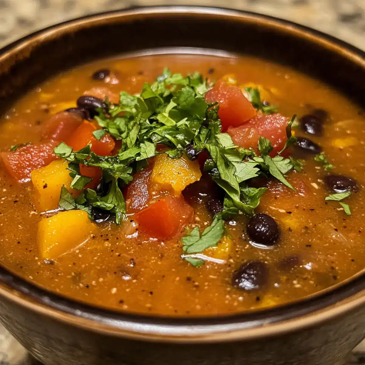 Black Bean Pumpkin Soup