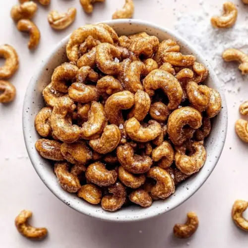 Maple Spice Candied Cashews