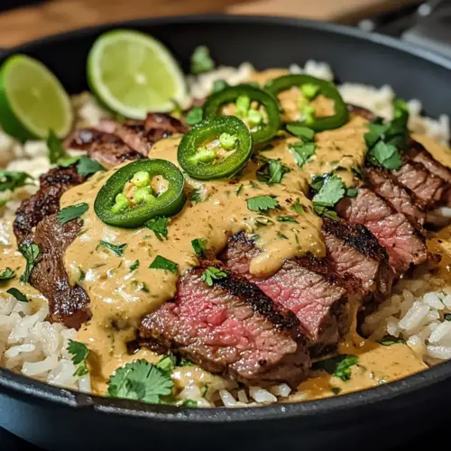 Steak Queso Rice