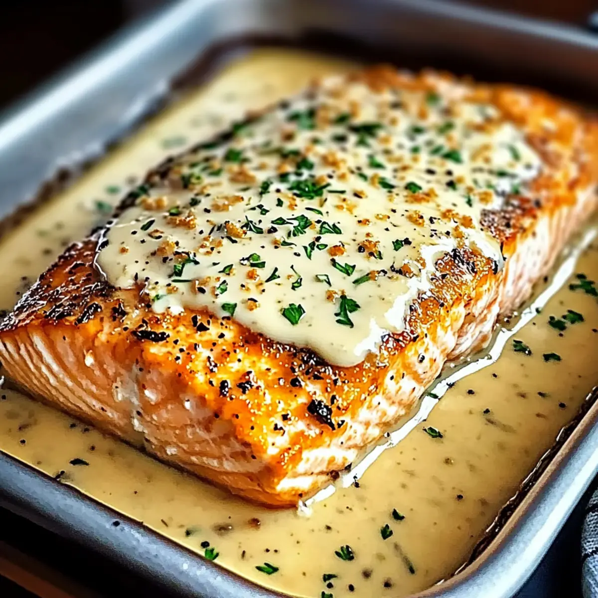 Baked Boursin Salmon