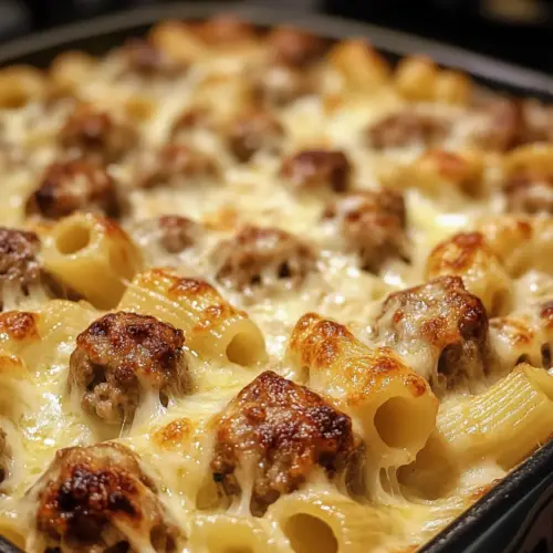 Swedish Meatball Pasta Bake