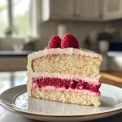 White Chocolate Raspberry Dream Cake