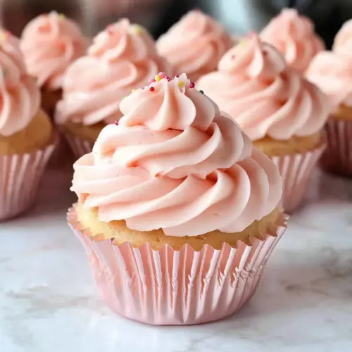 Pink Champagne Cupcakes