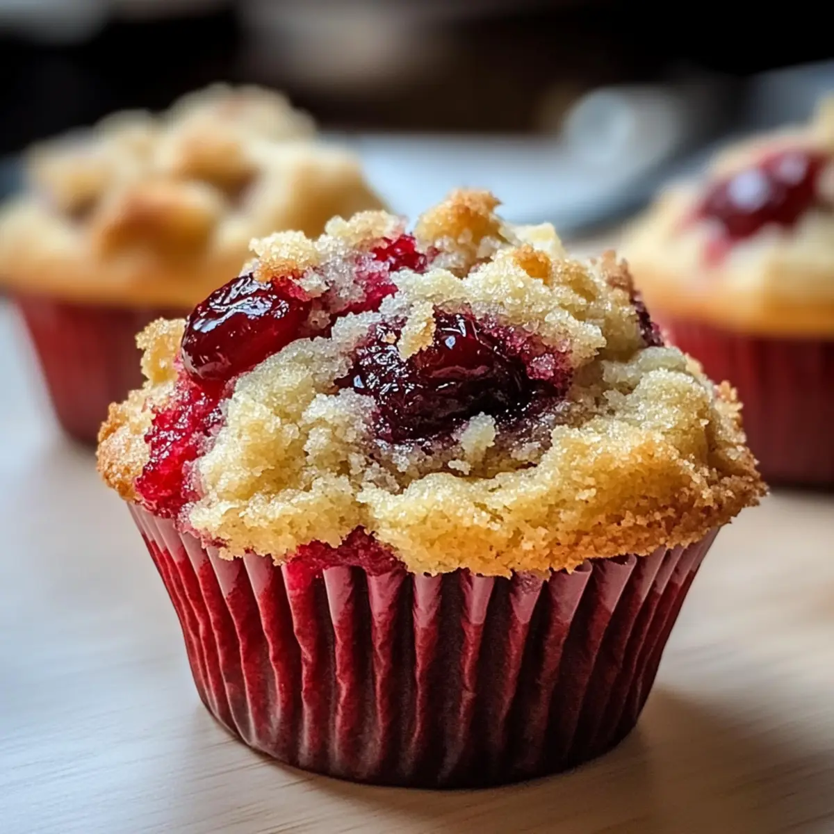 Cherry Cobbler Muffins