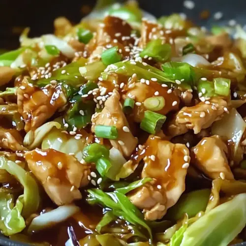 Chinese Chicken Cabbage Stir-Fry