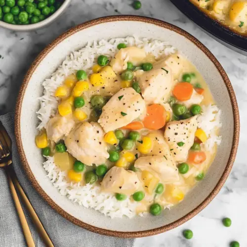 Crustless Chicken Pot Pie