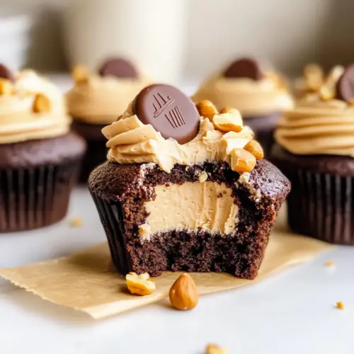 Peanut Butter Chocolate Cupcakes