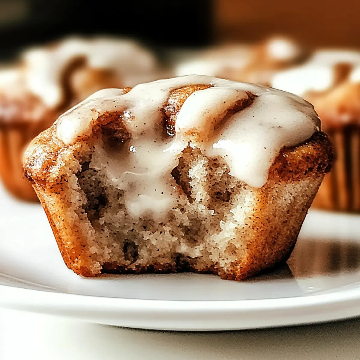 Fluffy Cinnamon Roll Muffins