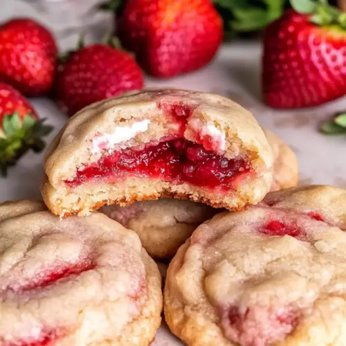 Strawberry Cheesecake Cookies