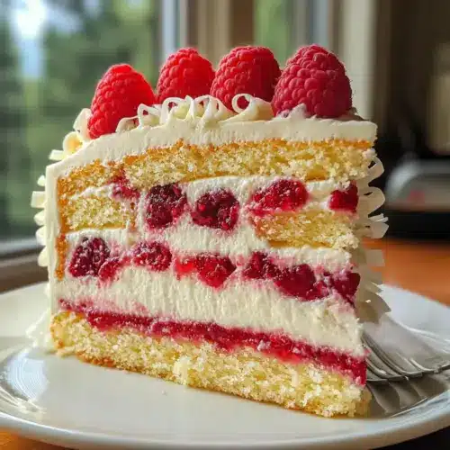 White Chocolate Raspberry Dream Cake