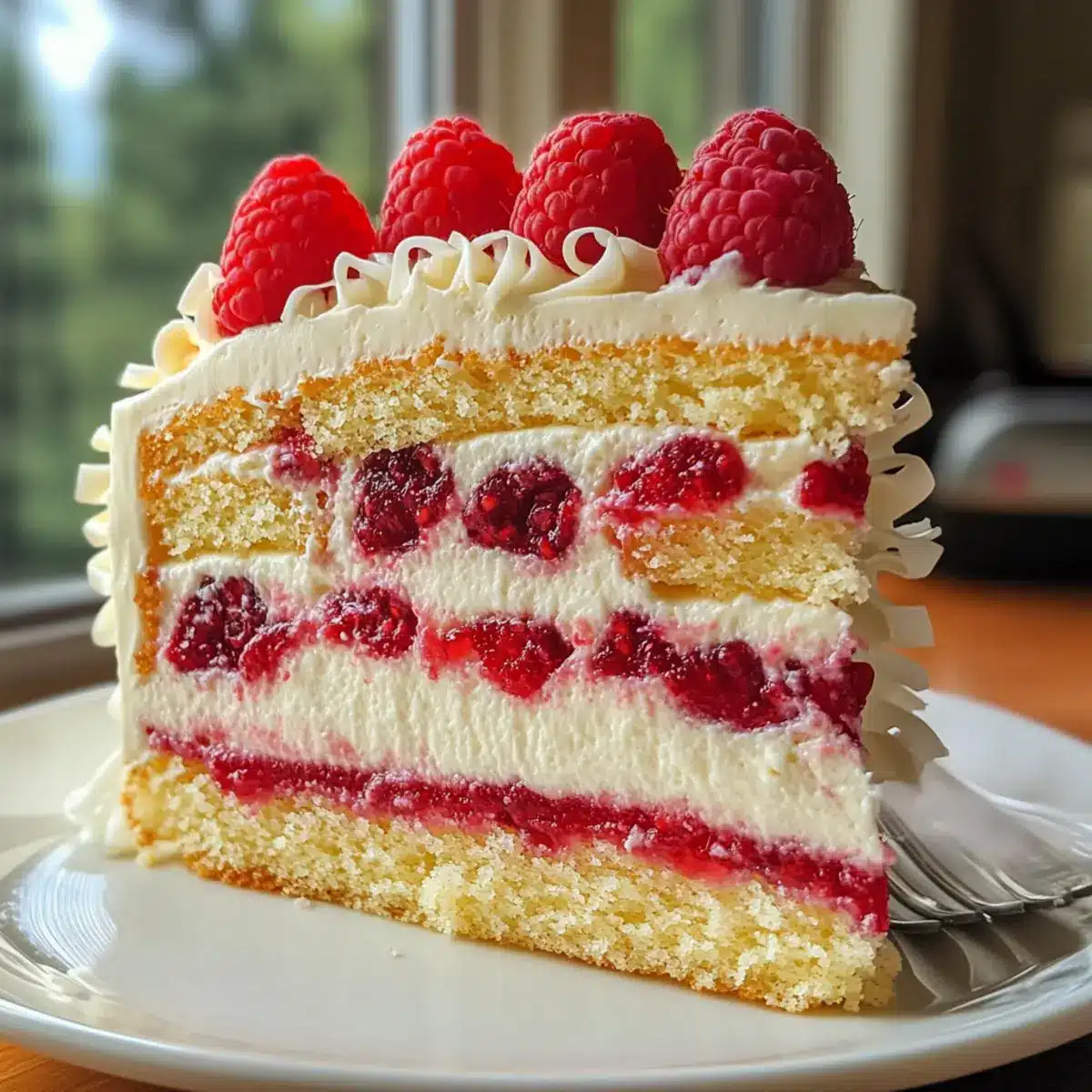 White Chocolate Raspberry Dream Cake